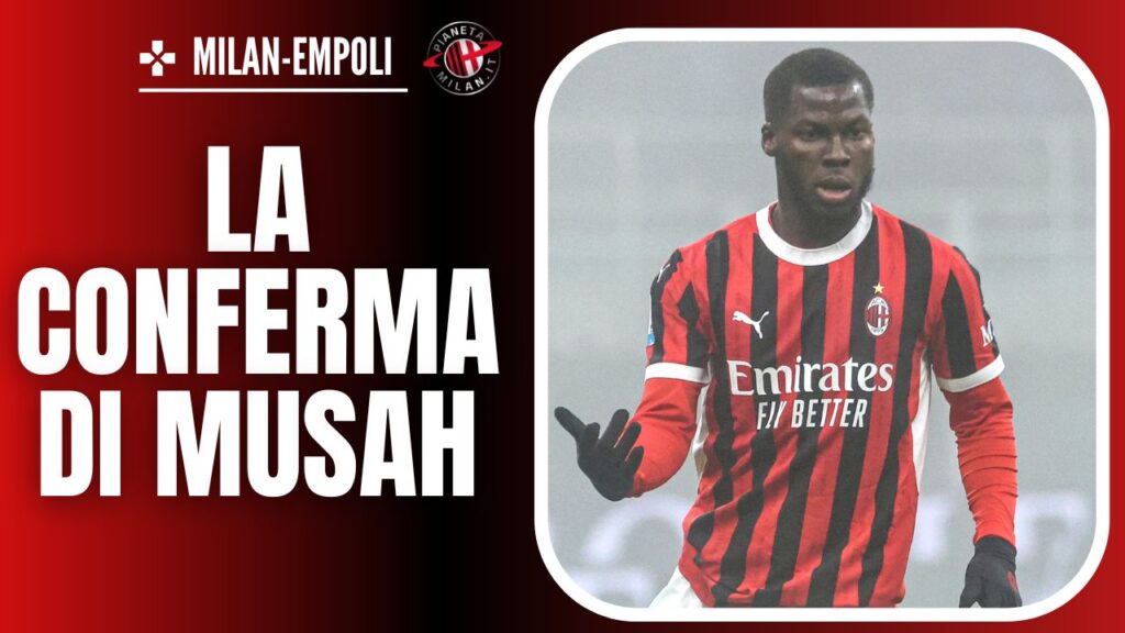 Yunus Musah, giocatore del Milan 30/11/2024 PianetaMilan.it