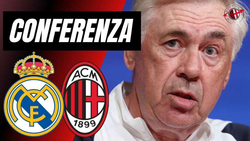 Conferenza stampa Carlo Ancelotti Real Madrid-Milan Champions League 2024-2025