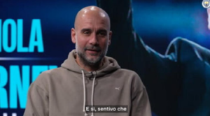 Manchester City, Guardiola: "Ecco perché ho deciso di rinnovare" | VIDEO (screen Gazzetta.it)