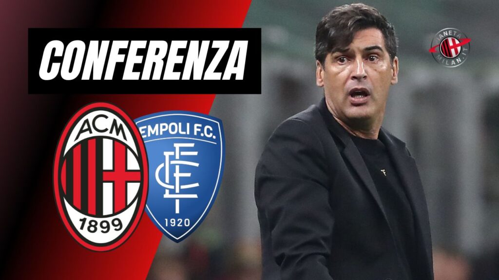 Conferenza Stampa Paulo Fonseca AC Milan Milan-Empoli Serie A 2024-2025