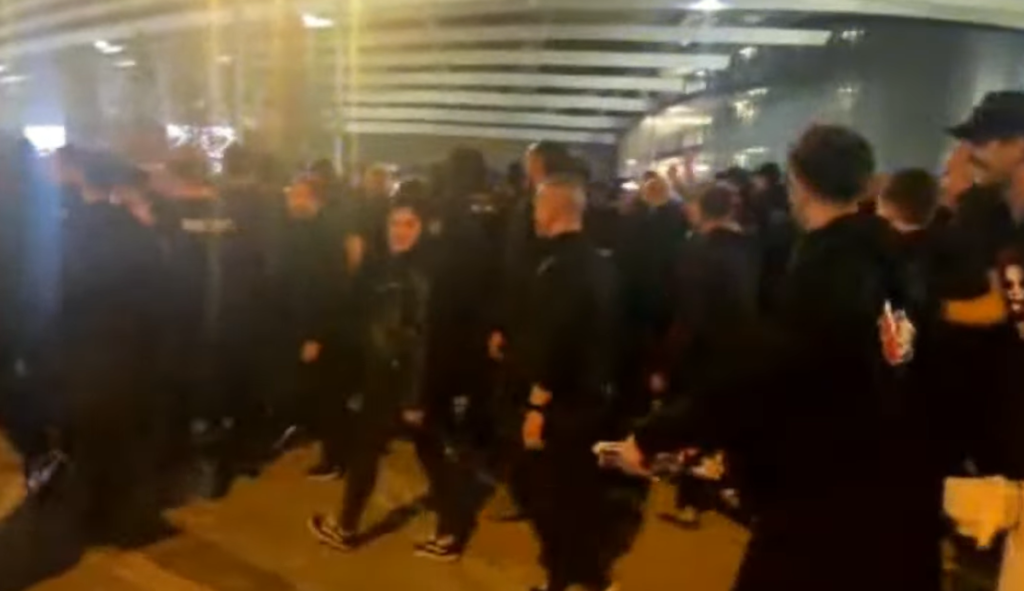 Real Madrid-Milan, il corteo della Curva Sud rossonera