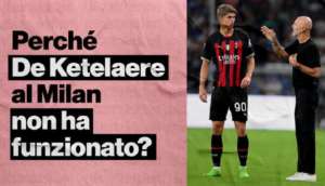 Perché De Ketelaere al Milan non ha funzionato? | VIDEO (screenshot Gazzetta.it)