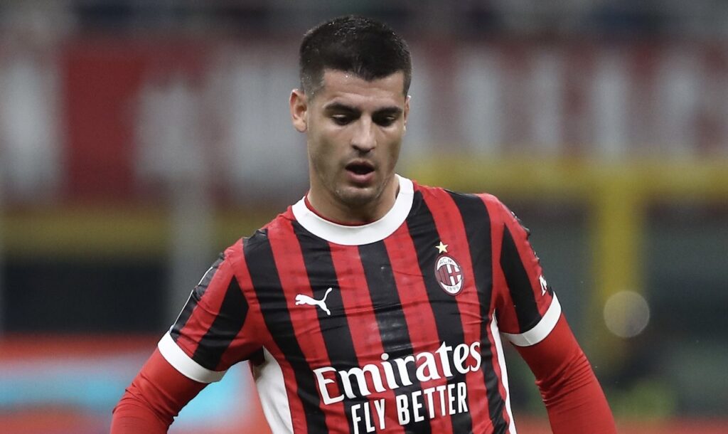 Álvaro Morata AC Milan Milan-Napoli 0-2 Serie A 2024-2025