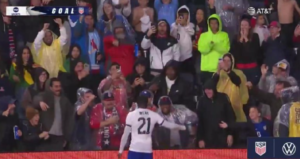Milan-Juventus, Weah in forma. Che gol con gli USA | VIDEO (screen Gazzetta.it)