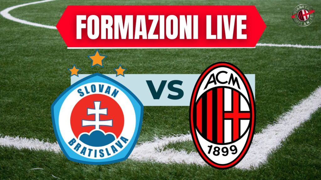 Le probabili formazioni di Slovan Bratislava-Milan, partita della Champions League 2024-2025 | AC Milan News