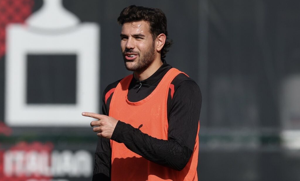 Theo Hernández AC Milan allenamento Milanello
