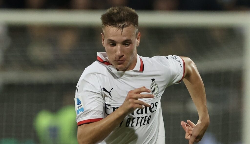 Francesco Camarda AC Milan Cagliari-Milan 3-3 Serie A 2024-2025