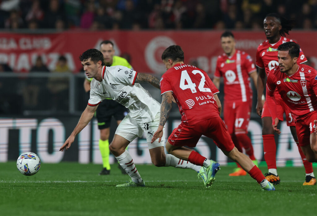 Christian Pulisic AC Milan Monza-Milan 0-1 Serie A 2024-2025