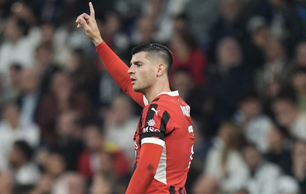 Álvaro Morata AC Milan Real Madrid-Milan 1-3 Champions League 2024-2025