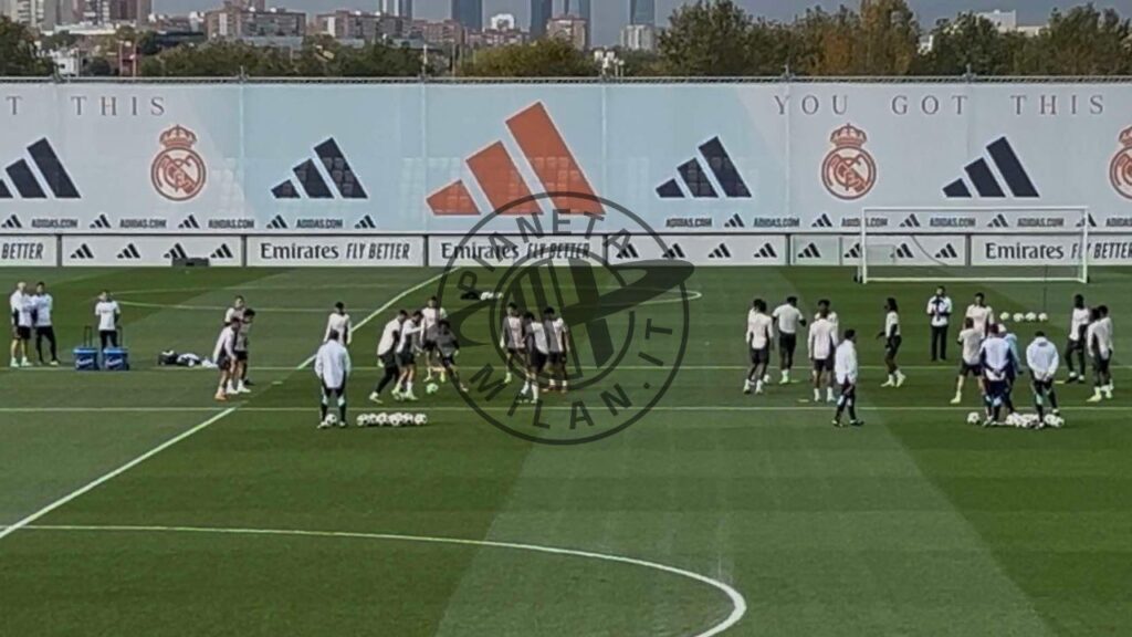 Real Madrid-Milan Champions League 2024-2025 allenamento