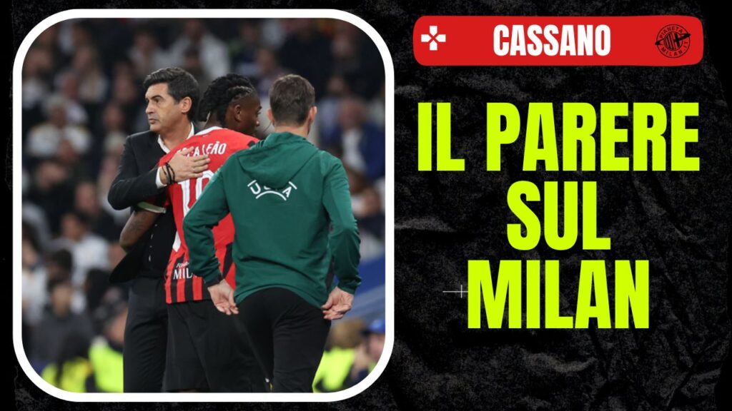 Rafael Leao AC Milan Real Madrid-Milan 1-3 Champions League 2024-2025 Fonseca