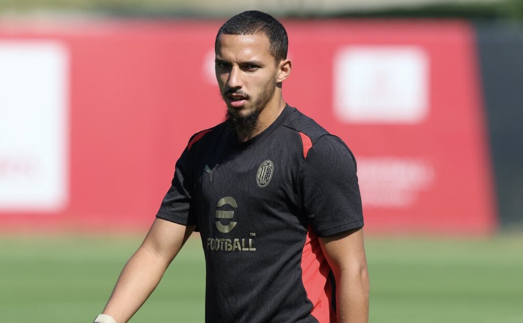 Ismaël Bennacer AC Milan allenamento Milanello