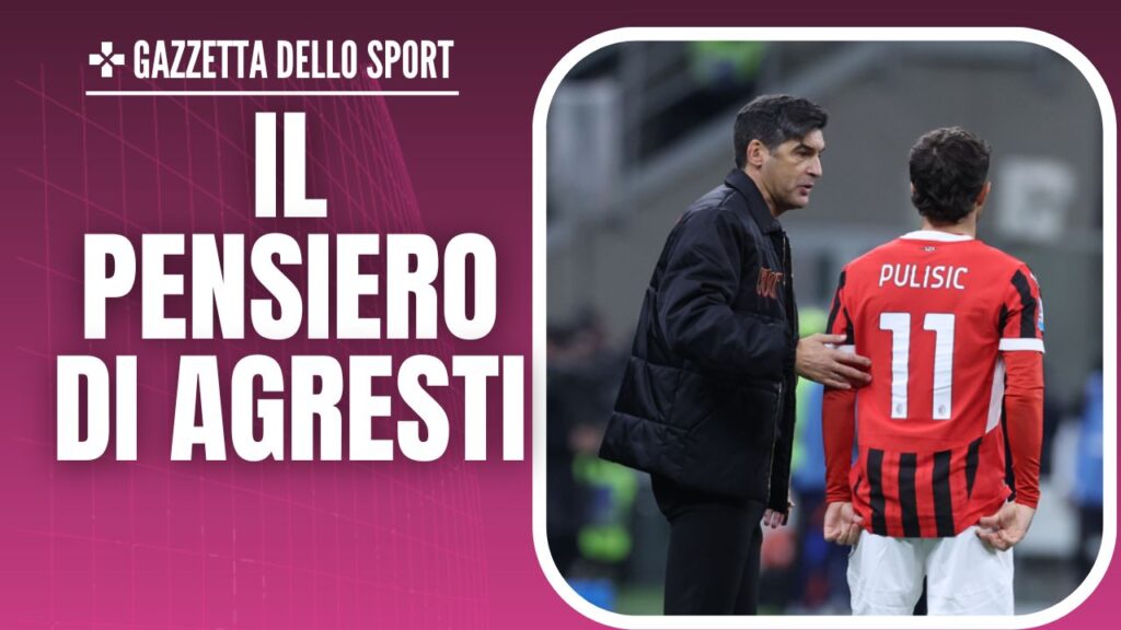 Christian Pulisic AC Milan Milan-Juventus 0-0 Serie A 2024-2025 Fonseca