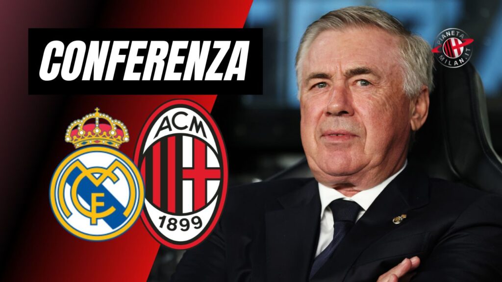 Conferenza stampa Carlo Ancelotti Real Madrid-Milan Champions League 2024-2025