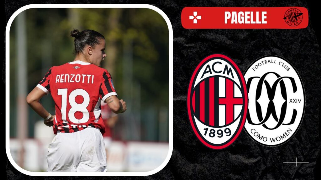 Pagelle Milan-Como Femminile 17/11/2024 PianetaMilan.it