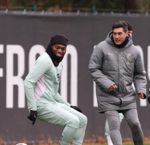 Paulo Fonseca AC Milan allenamento Milanello Leao