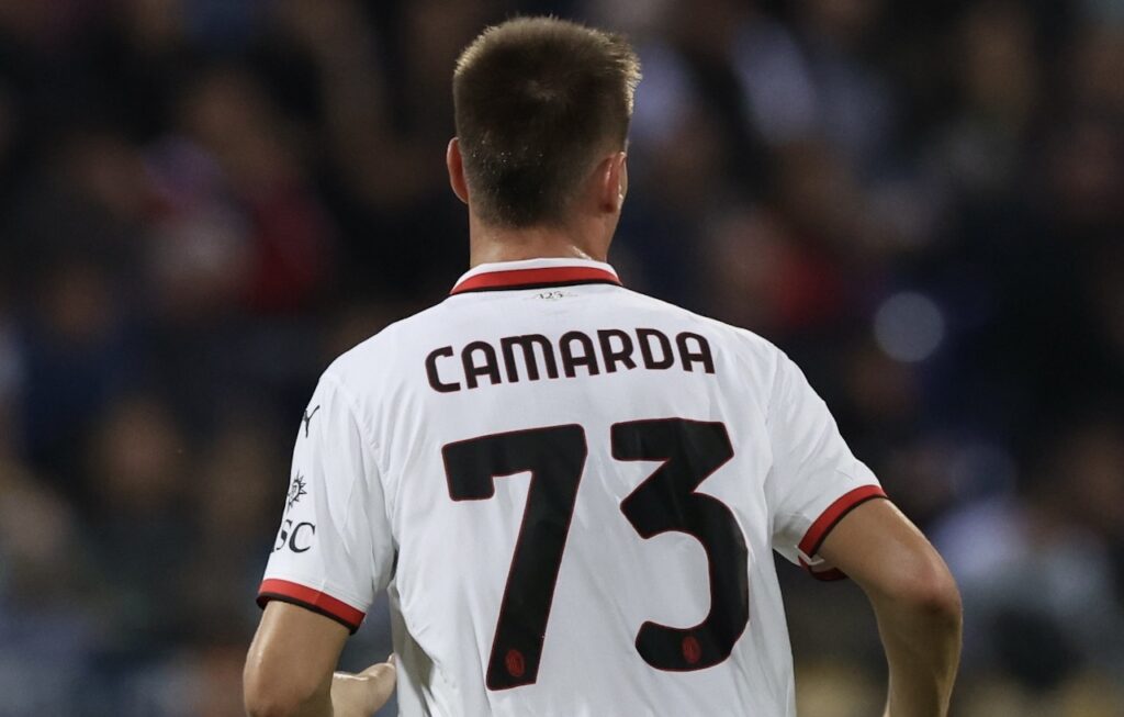 Francesco Camarda AC Milan Cagliari-Milan 3-3 Serie A 2024-2025