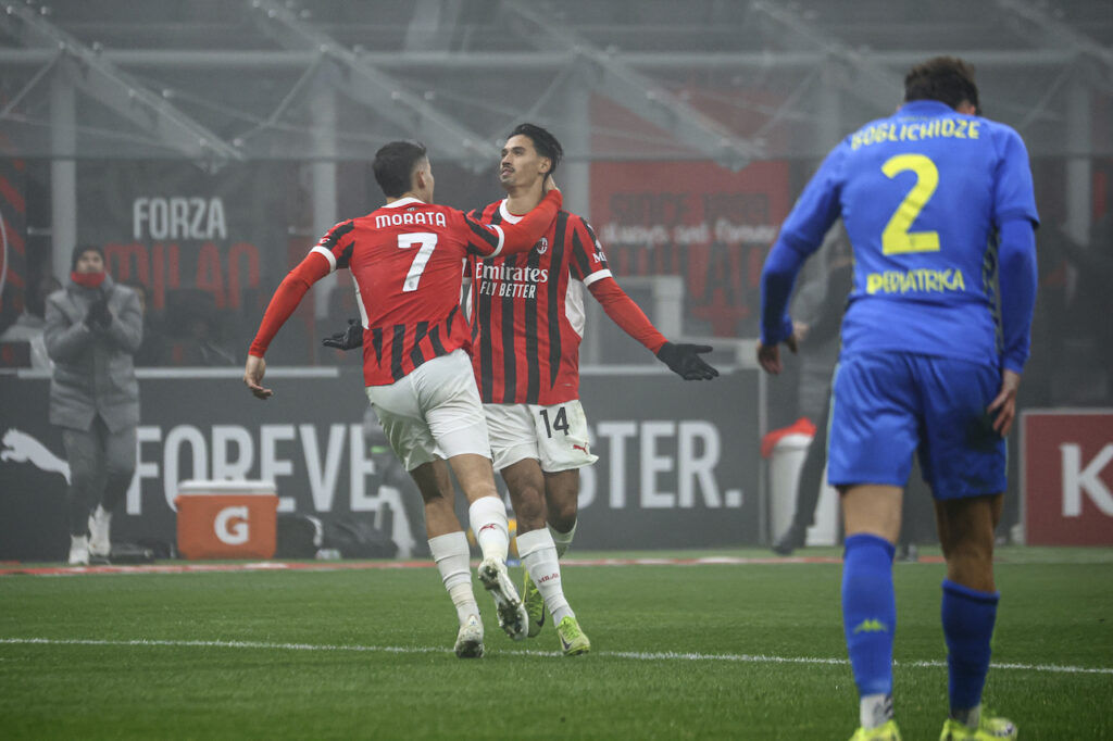 esultanza gol Tijjani Reijnders AC Milan Milan-Empoli 3-0 Serie A 2024-2025