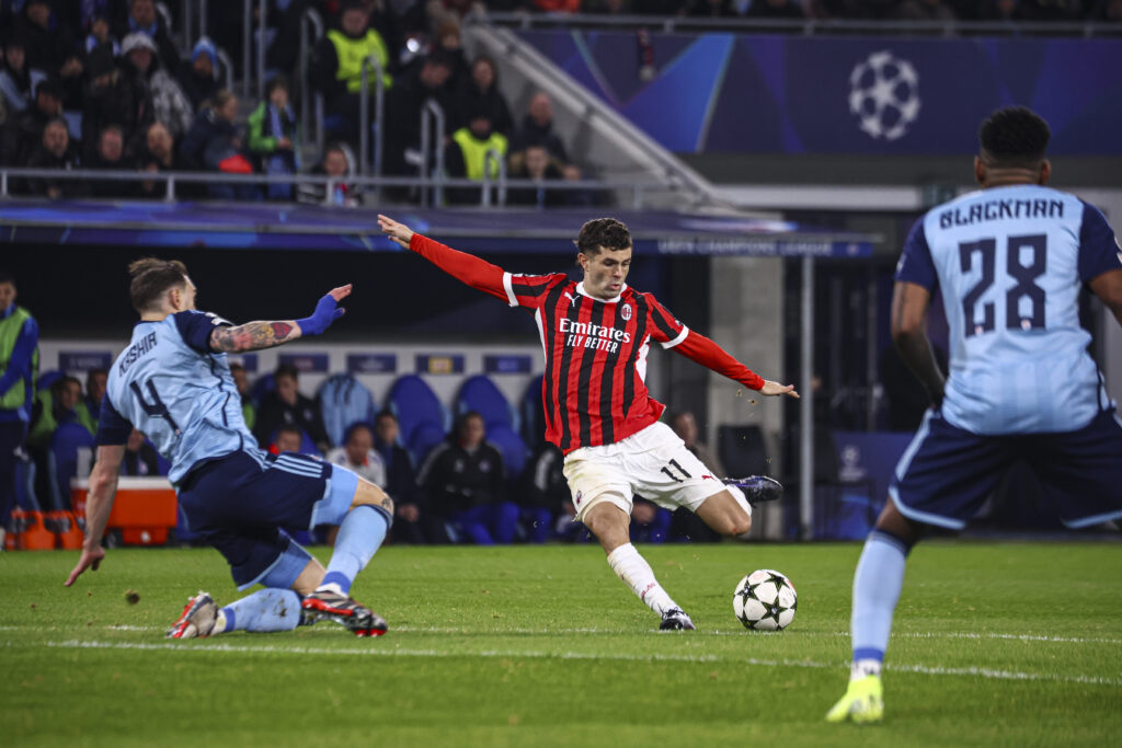 Christian Pulisic AC Milan Slovan Bratislava-Milan 2-3 Champions League 2024-2025