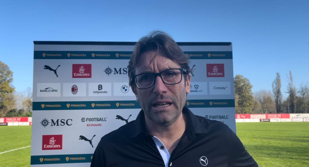 Milan Primavera, Guidi: "Questi ragazzi si allenano in modo eccezionale" | PM Video (screen Gazzetta.it)
