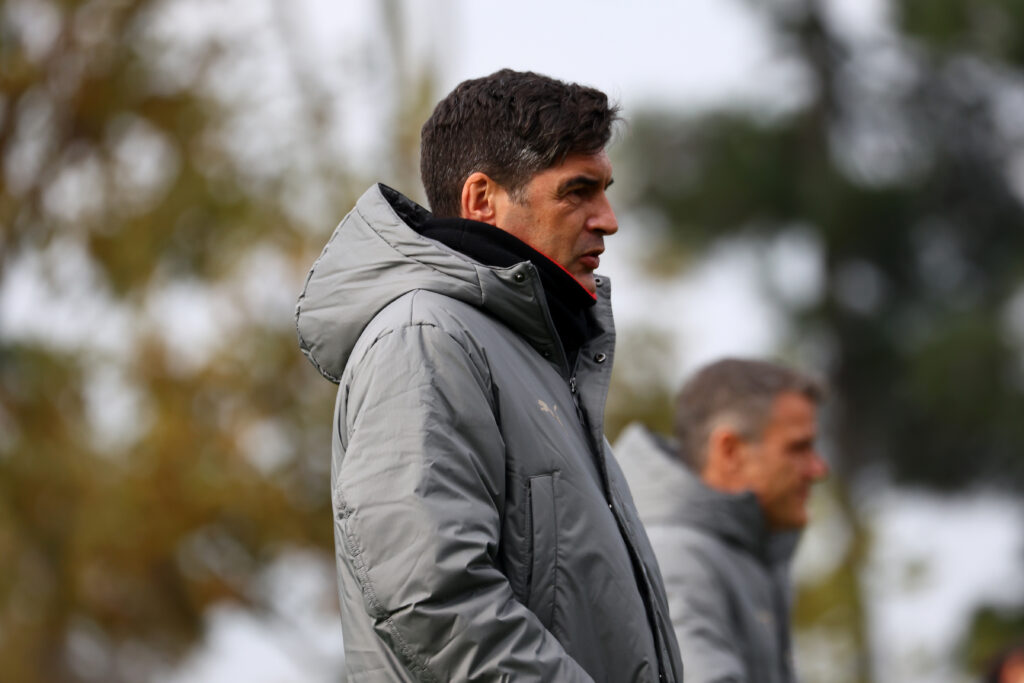 Paulo Fonseca AC Milan allenamento Milanello