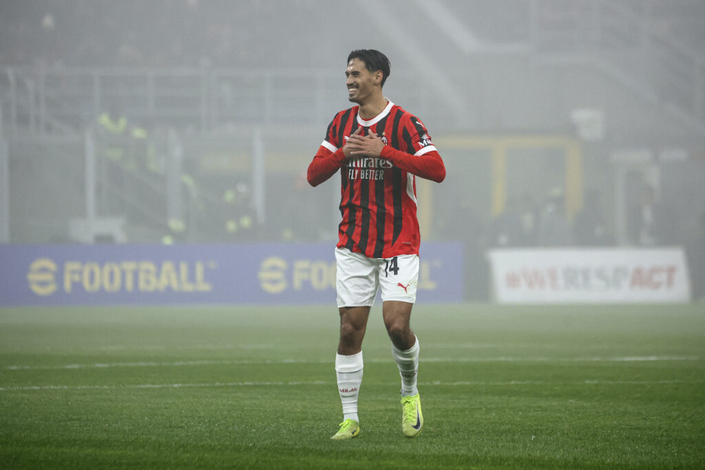 esultanza gol Tijjani Reijnders AC Milan Milan-Empoli 3-0 Serie A 2024-2025