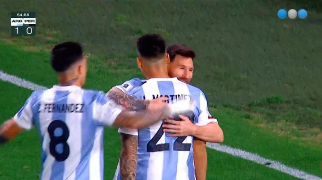 Argentina Peru gol Lautaro Martínez