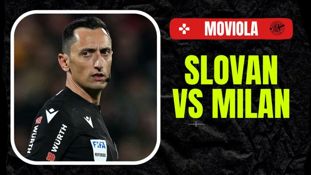 Moviola LIVE Slovan Bratislava-Milan Champions League 2024-2025 arbitro UEFA José María Sánchez