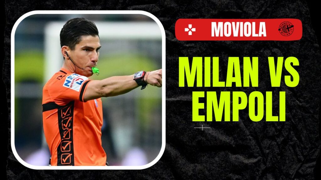 Moviola LIVE Milan-Empoli Serie A 2024-2025 arbitro Dionisi