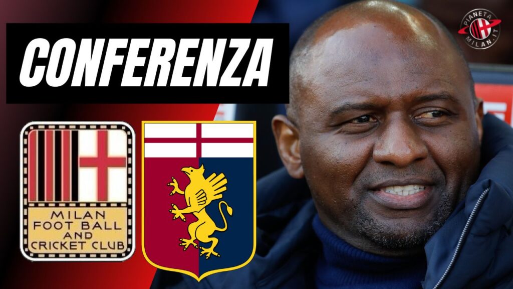 Milan-Genoa 16^ partita Serie A 2024-25 Vieira Conferenza