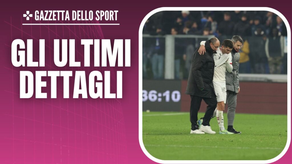 infortunio Christian Pulisic AC Milan Atalanta-Milan 2-1 Serie A 2024-2025