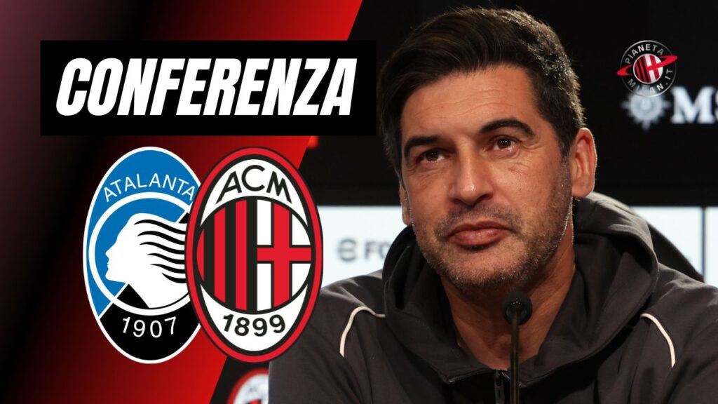 Conferenza Stampa Paulo Fonseca AC Milan Atalanta-Milan Serie A 2024-2025