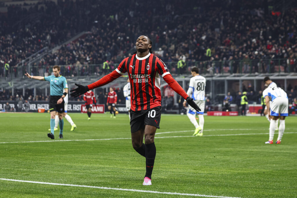 Rafael Leao AC Milan Milan-Sassuolo 6-1 Coppa Italia 2024-2025