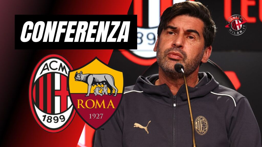 Conferenza Stampa LIVE Paulo Fonseca AC Milan Milan-Roma Serie A 2024-2025