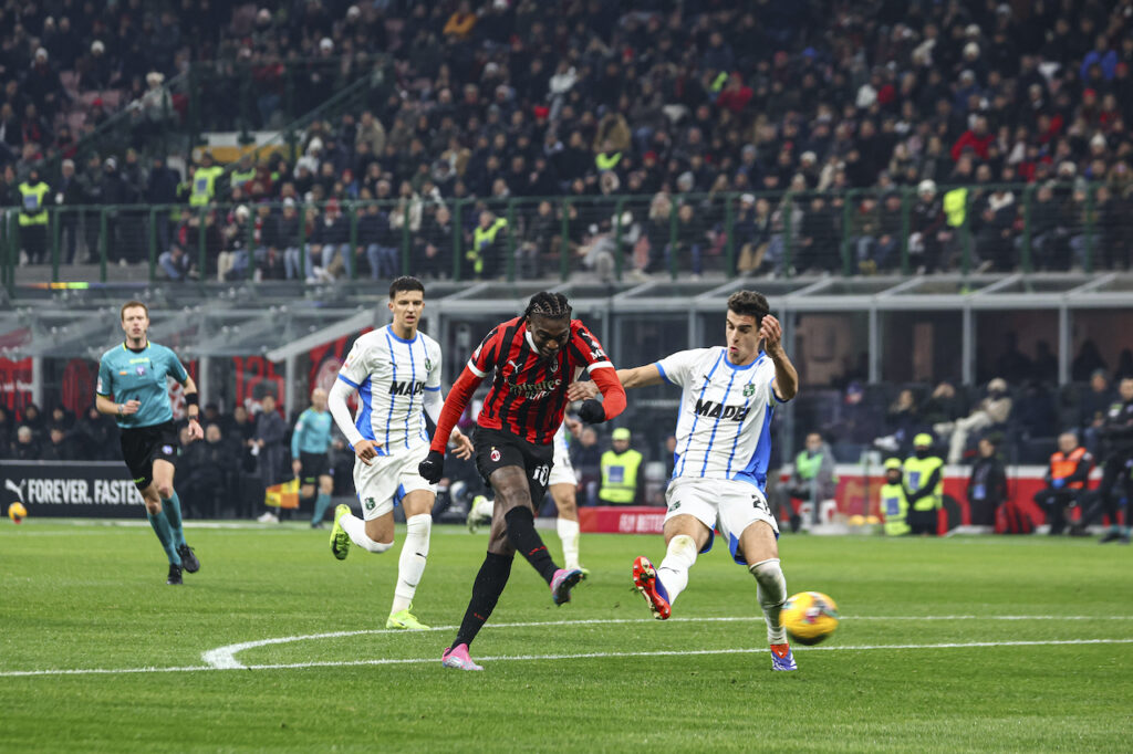 gol Rafael Leao AC Milan Milan-Sassuolo 6-1 Coppa Italia 2024-2025