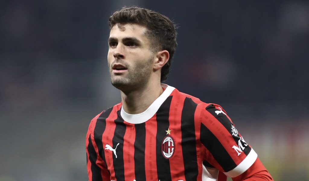 Christian Pulisic AC Milan Milan-Sassuolo 6-1 Coppa Italia 2024-2025