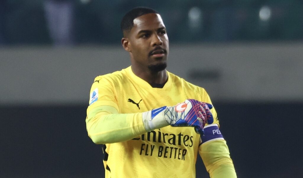 Mike Maignan AC Milan Verona-Milan 0-1 Serie A 2024-2025