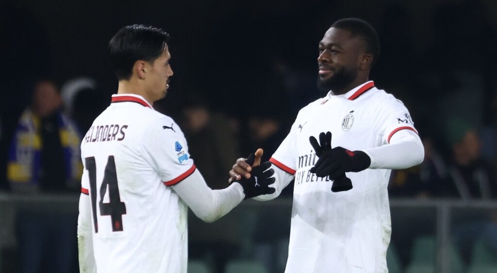 Reijnders Fofana AC Milan Verona-Milan 0-1 Serie A 2024-2025