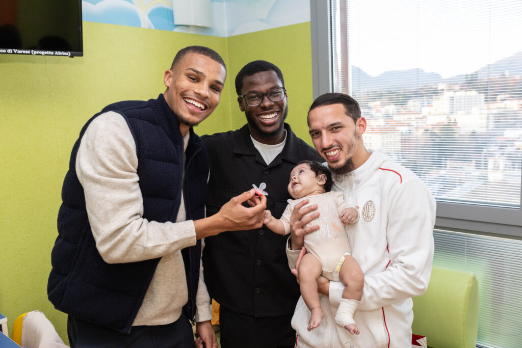 Fondazione Milan - Malick Thiaw, Yunus Musah e Ismael Bennacer a Varese (2)