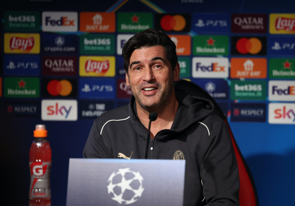 Paulo Fonseca AC Milan conferenza stampa Milanello Champions League