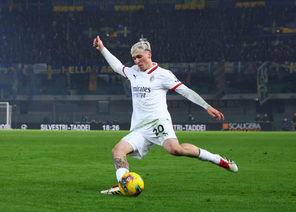 Alex Jimenez AC Milan Verona-Milan 0-1 Serie A 2024-2025