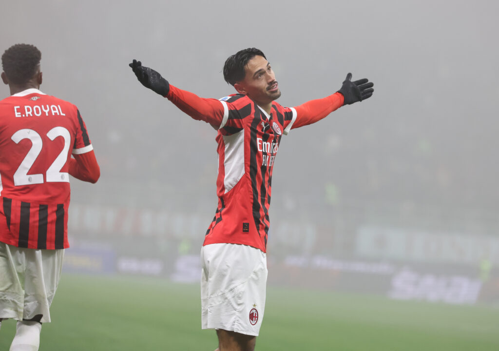 esultanza gol Tijjani Reijnders AC Milan Milan-Empoli 3-0 Serie A 2024-2025