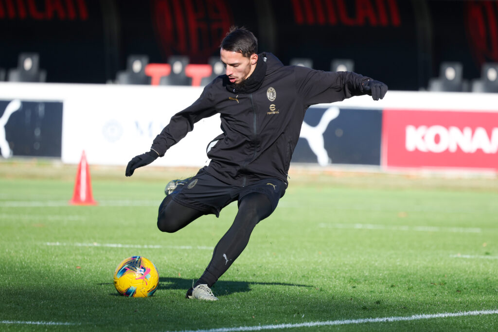 Ismaël Bennacer AC Milan allenamento Milanello