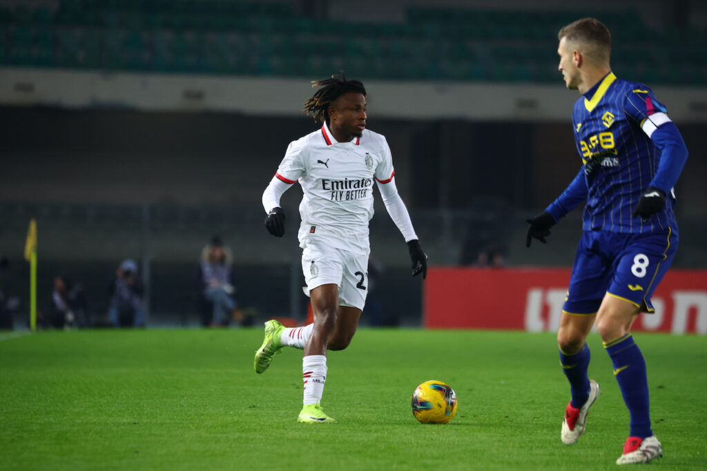 Samuel Chukwueze AC Milan Verona-Milan 0-1 Serie A 2024-2025