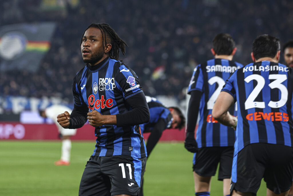 esultanza gol Ademola Lookman Atalanta-Milan 2-1 Serie A 2024-2025