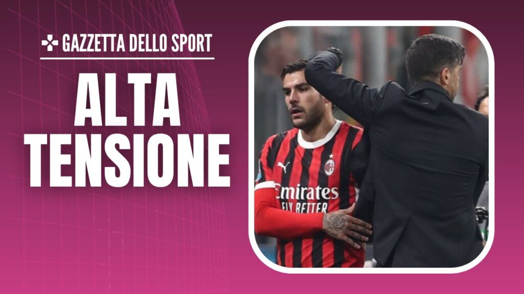 esultanza gol Theo Hernández AC Milan Milan-Lecce 3-0 Serie A 2024-2025 Fonseca