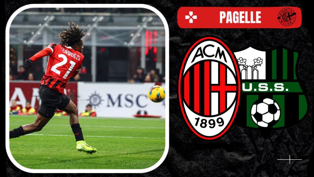 esultanza gol Samuel Chukwueze AC Milan Milan-Sassuolo 6-1 Coppa Italia 2024-2025