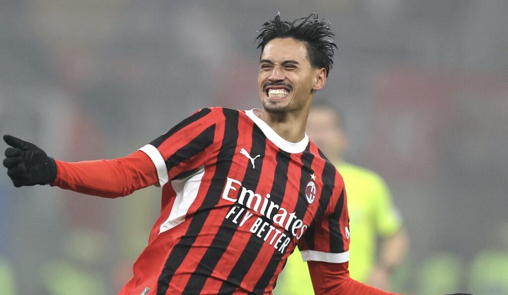 esultanza gol Tijjani Reijnders AC Milan Milan-Empoli 3-0 Serie A 2024-2025