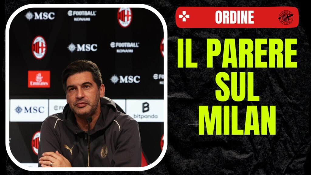 Conferenza Stampa Paulo Fonseca AC Milan Atalanta-Milan Serie A 2024-2025