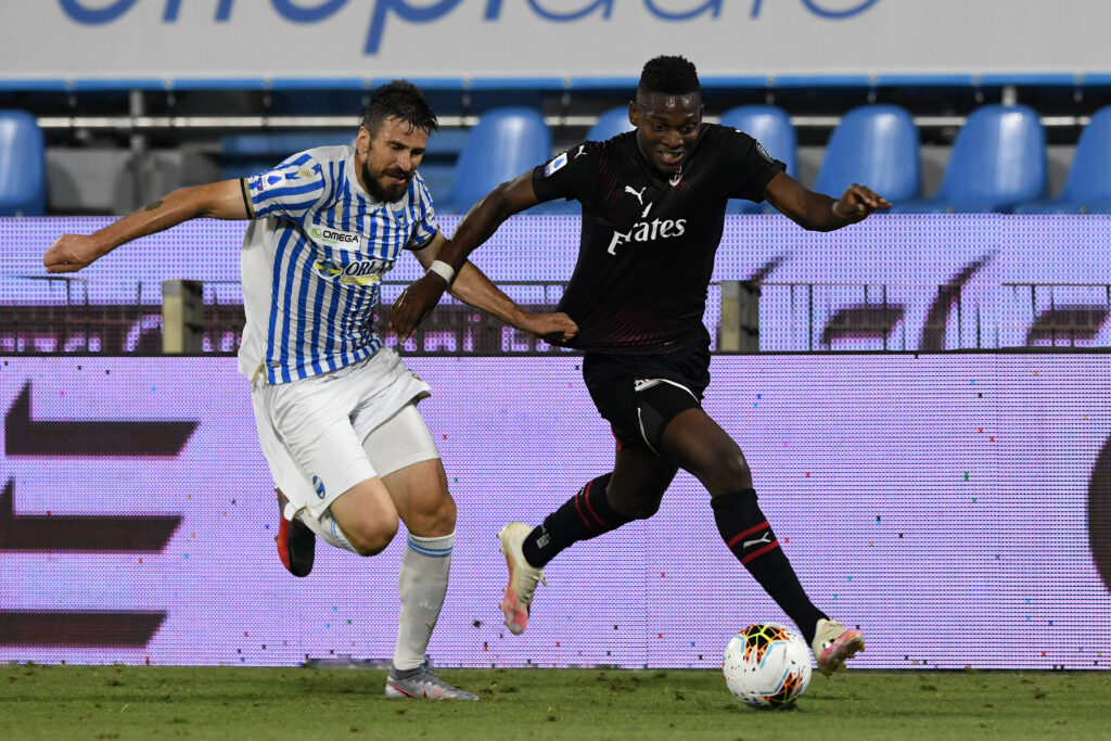 Nenad Tomovic, ex difensore della Stella Rossa, qua in SPAL-Milan (getty images)